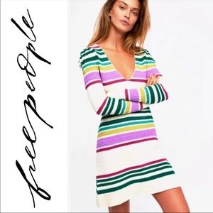 Free People long sleeve knit sweater dress NWT!
